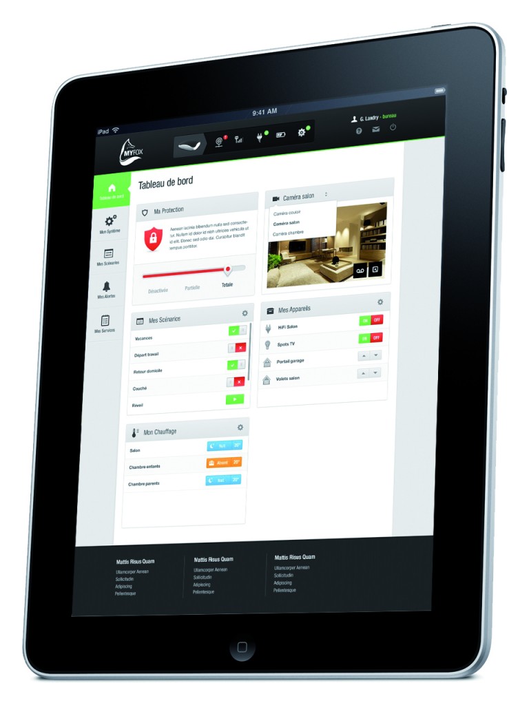 ipad Myfox Home Control 2